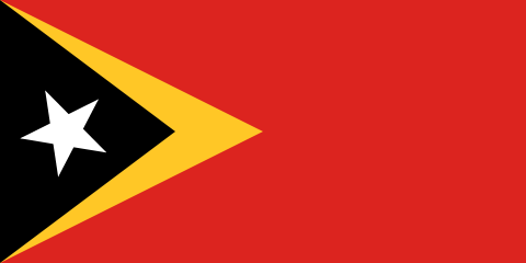 East Timor (Timor-Leste) Flag